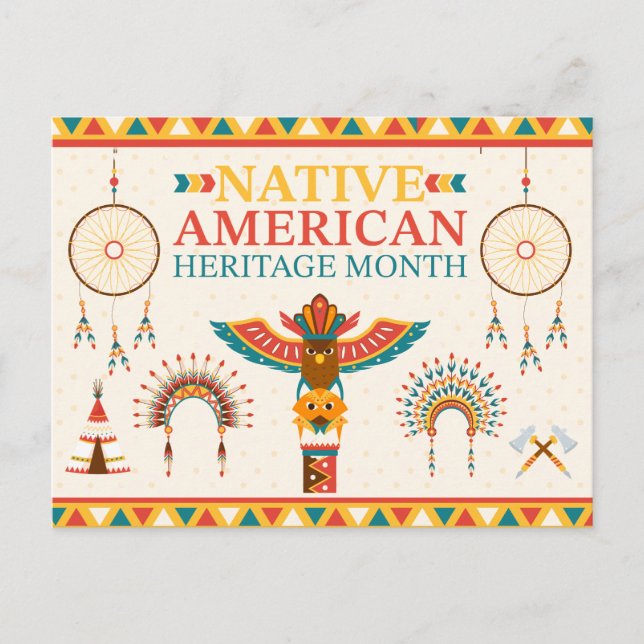 Ursprunglig amerikansk arv Månad 2025 Vykort (Framsida)
