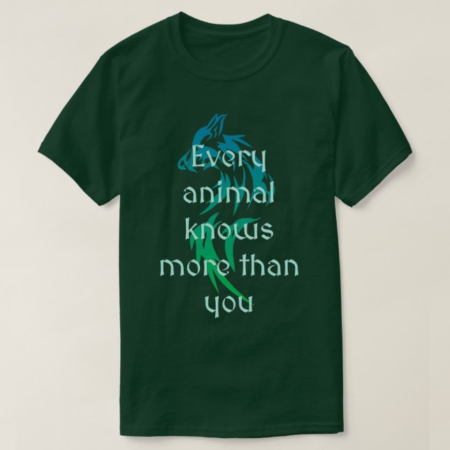 Ursprunglig amerikansk citattext över vargens desi t shirt (Design framsida)
