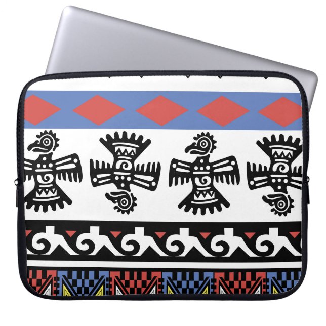 Ursprunglig amerikansk etnisk illustration laptop fodral (Framsidan)