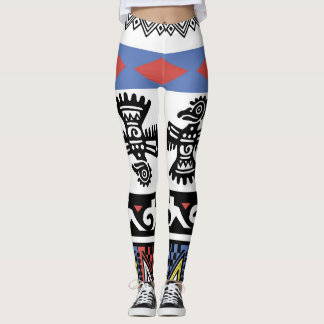 Ursprunglig amerikansk etnisk illustration leggings