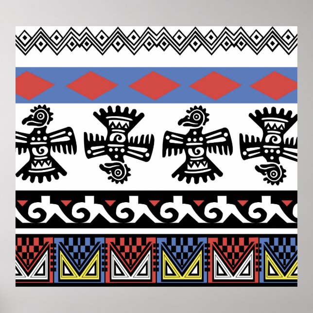 Ursprunglig amerikansk etnisk illustration poster (Framsidan)