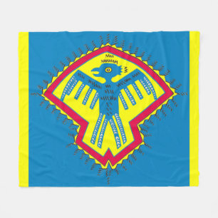 Ursprunglig amerikansk fågelsymbol fleecefilt