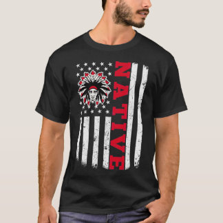 Ursprunglig amerikansk Flagga för inhemska amerika T Shirt