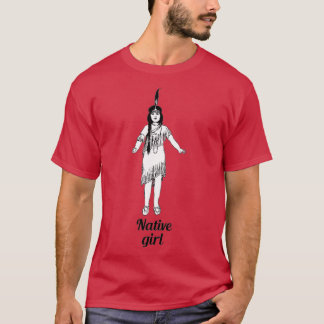 Ursprunglig amerikansk flicka 7 t shirt