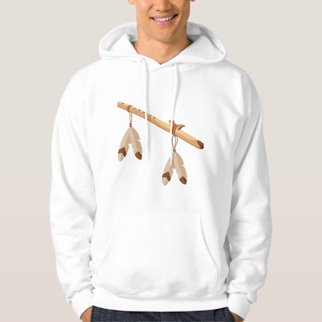 Ursprunglig amerikansk flöjt hoodie (Framsida)