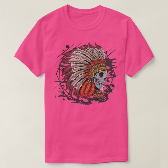 Ursprunglig amerikansk huvudskalle 2 t shirt (Design framsida)
