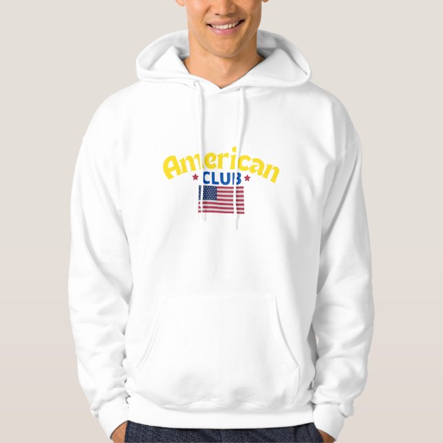 Ursprunglig amerikansk Klubb USA True Classic Tees Hoodie (Framsida)