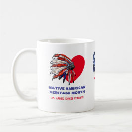 Ursprunglig amerikansk kulturarvsmånad Headdress V Kaffemugg