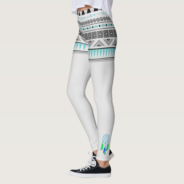 Ursprunglig amerikansk Mönster med Dreamcatchers Leggings (Vänster)