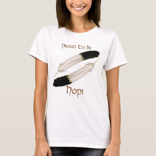 Ursprunglig amerikansk "PROUD TO BE HOPI"-serie Tee Shirt (Framsida)