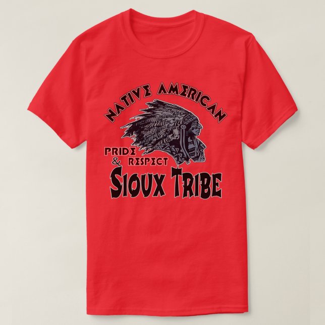 Ursprunglig amerikansk sioux-stam t shirt (Design framsida)