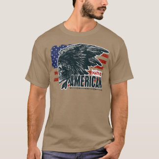 Ursprunglig amerikansk skull 5 t shirt