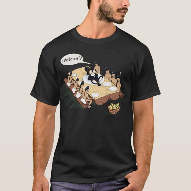 Ursprunglig amerikansk Thanksgiving Tee (Framsida)