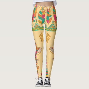 Ursprunglig amerikansk ursprungsbakgrund. leggings