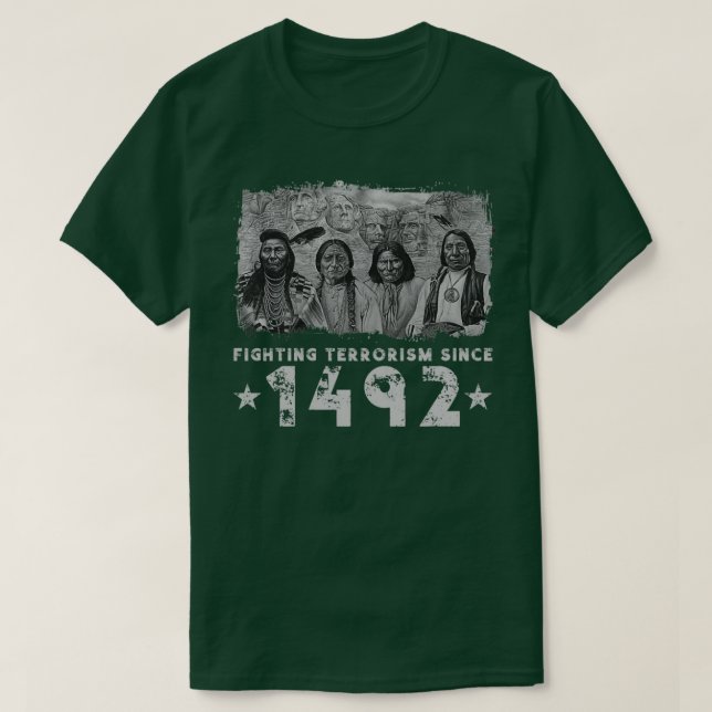 Ursprunglig amerikansk utställningskamp 1492 t shirt (Design framsida)