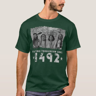 Ursprunglig amerikansk utställningskamp 1492 t shirt
