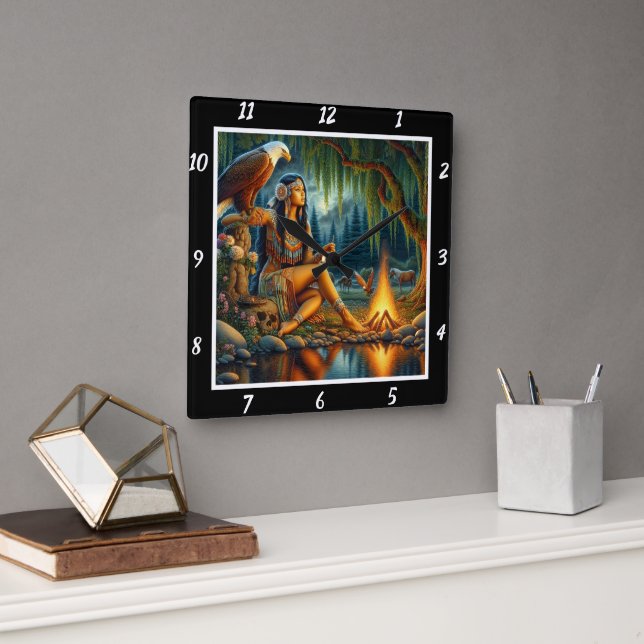 Ursprunglig anda: Eagles Vinge-skogens utandning Fyrkantig Klocka (Kontor)