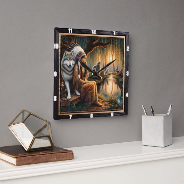 Ursprunglig anda: Stone Circle still Dream Fyrkantig Klocka (Kontor)