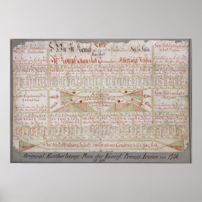 Ursprunglig Arrangemang plan Poster (Framsidan)