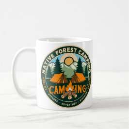 Ursprunglig bergscamping kaffemugg