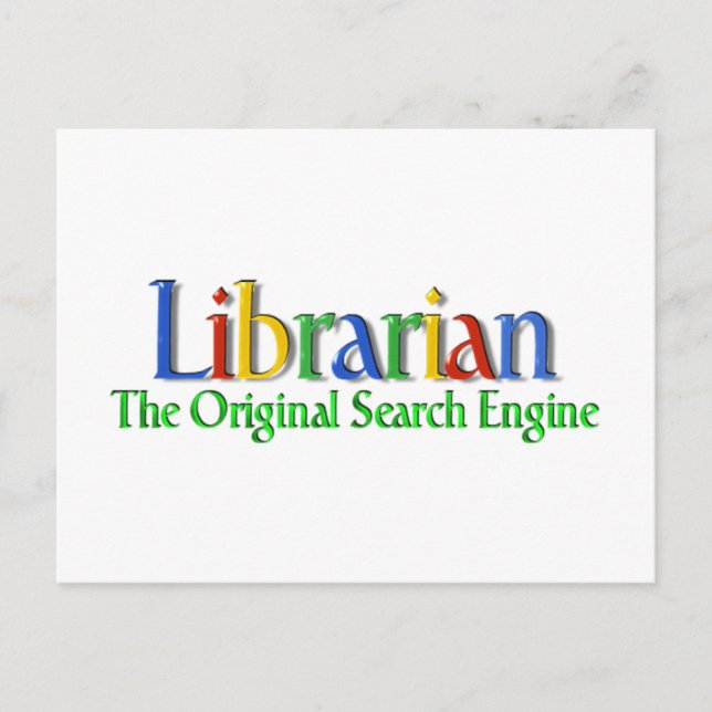 Ursprunglig bibliotekssökmotor vykort (Framsida)
