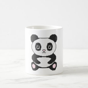 Ursprunglig brodery kor-stitch tecknad leksak pand kaffemugg