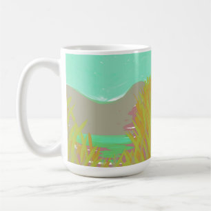 Ursprunglig Contemporary "Sjö"-teckningen Kaffemugg