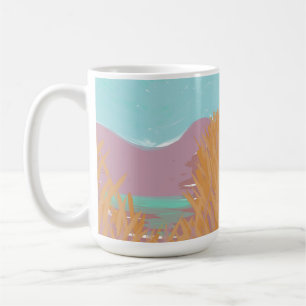 Ursprunglig Contemporary "Sjö"-teckningen Kaffemugg