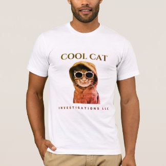 Ursprunglig Coola Katt logotyp - nedfläckad sunset T Shirt