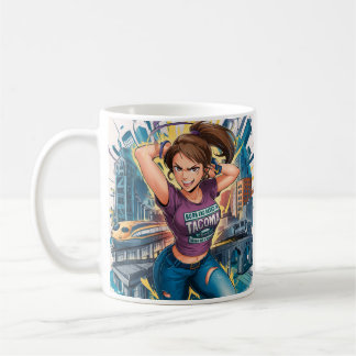 Ursprunglig design av Fred Tripp of Anime Girl Kaffemugg
