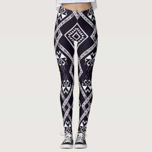 Ursprunglig etnisk, traditionell, sömlös bakgrund. leggings