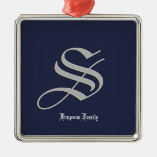 Ursprunglig familj julgransprydnad metall