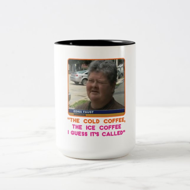 Ursprunglig Faust-design i BIG mugg. Två-Tonad Mugg (Center)