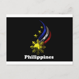 Ursprunglig filippinsk Logotyp. Mabuhay Pilipinas! Vykort