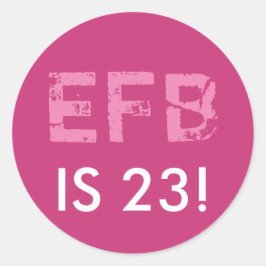 Ursprunglig födelsedagsrund fästare runt klistermärke