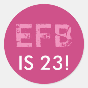 Ursprunglig födelsedagsrund fästare runt klistermärke