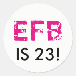 Ursprunglig födelsedagsrund fästare runt klistermärke