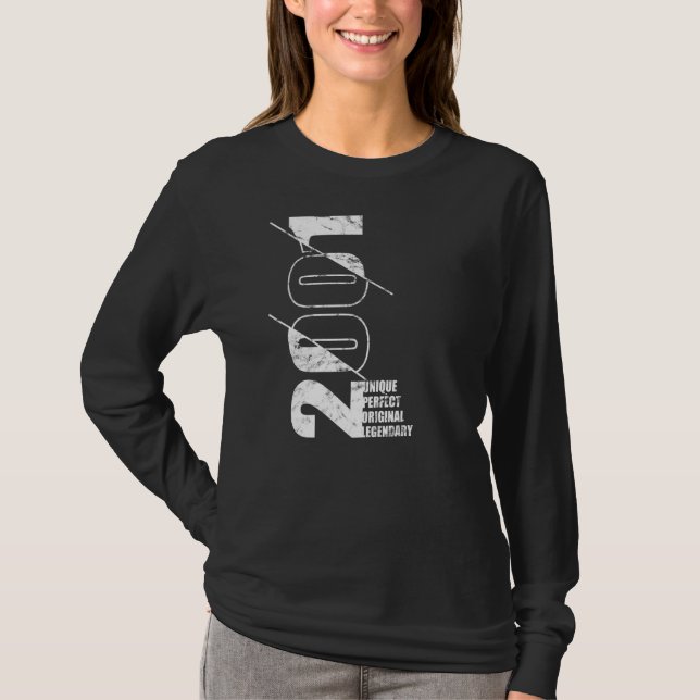 Ursprunglig förklaringstyp Perfekt unik 2001-födel T Shirt (Framsida)