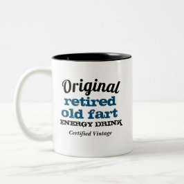 Ursprunglig gammal gammal knapp energi som drunkna Två-Tonad mugg