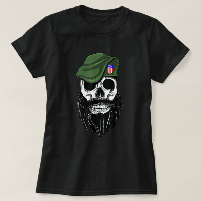 Ursprunglig Grönt-beret Proud Army Speciell Forces T Shirt (Design framsida)