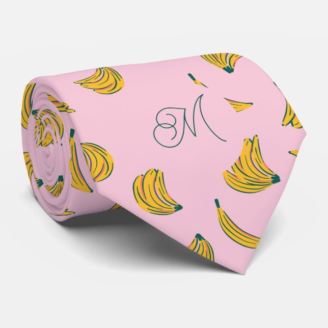 Ursprunglig Gult och Rosa av Monogram Banana Slips (Rullad)