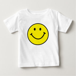 Ursprunglig Gult Smile Ansikte Baby T-Shirt