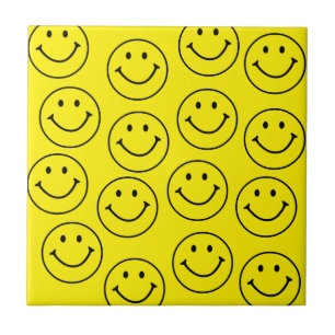 Ursprunglig Gult Smile Ansikte Kakelplatta