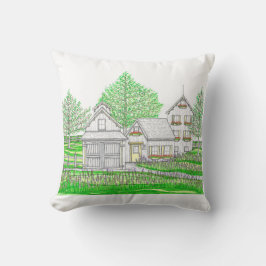 Ursprunglig Hand plockade-gård och Barn Pillow Kudde