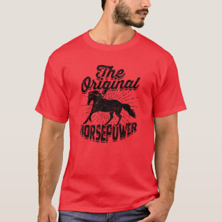 Ursprunglig hästkraftshäst t shirt