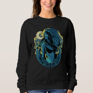 Ursprunglig infödd amerikansk indianfjäderhuvudbon t shirt