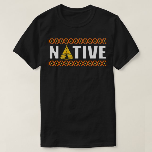 Ursprunglig inhemsk amerikansk tribe t shirt (Design framsida)