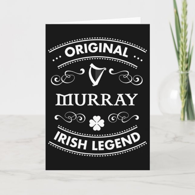 Ursprunglig irländsk legend - Murray irländskt fam Kort (Framsida)
