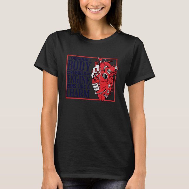 Ursprunglig kroppsrekonstruktionsmotor, öppen hjär t shirt (Framsida)