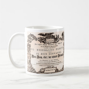 Ursprunglig leksedel, Don Giovanni, Wienpremiär Kaffemugg